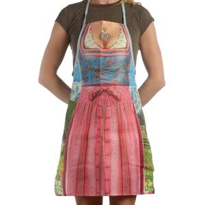German Austrian Apron with Woman Oktoberfest Novelty
